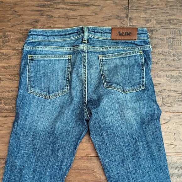 ACNE Jeans Kex Le Blue Straight Leg Skinny 28 - Picture 5 of 9